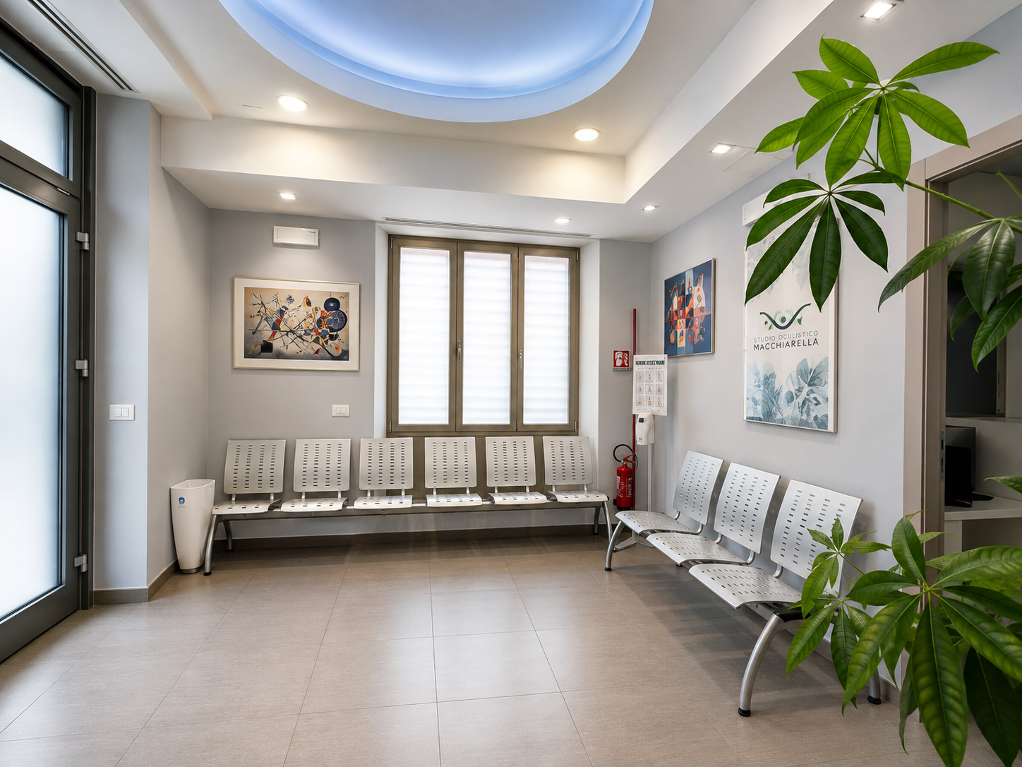 La sala d'attesa dello studio