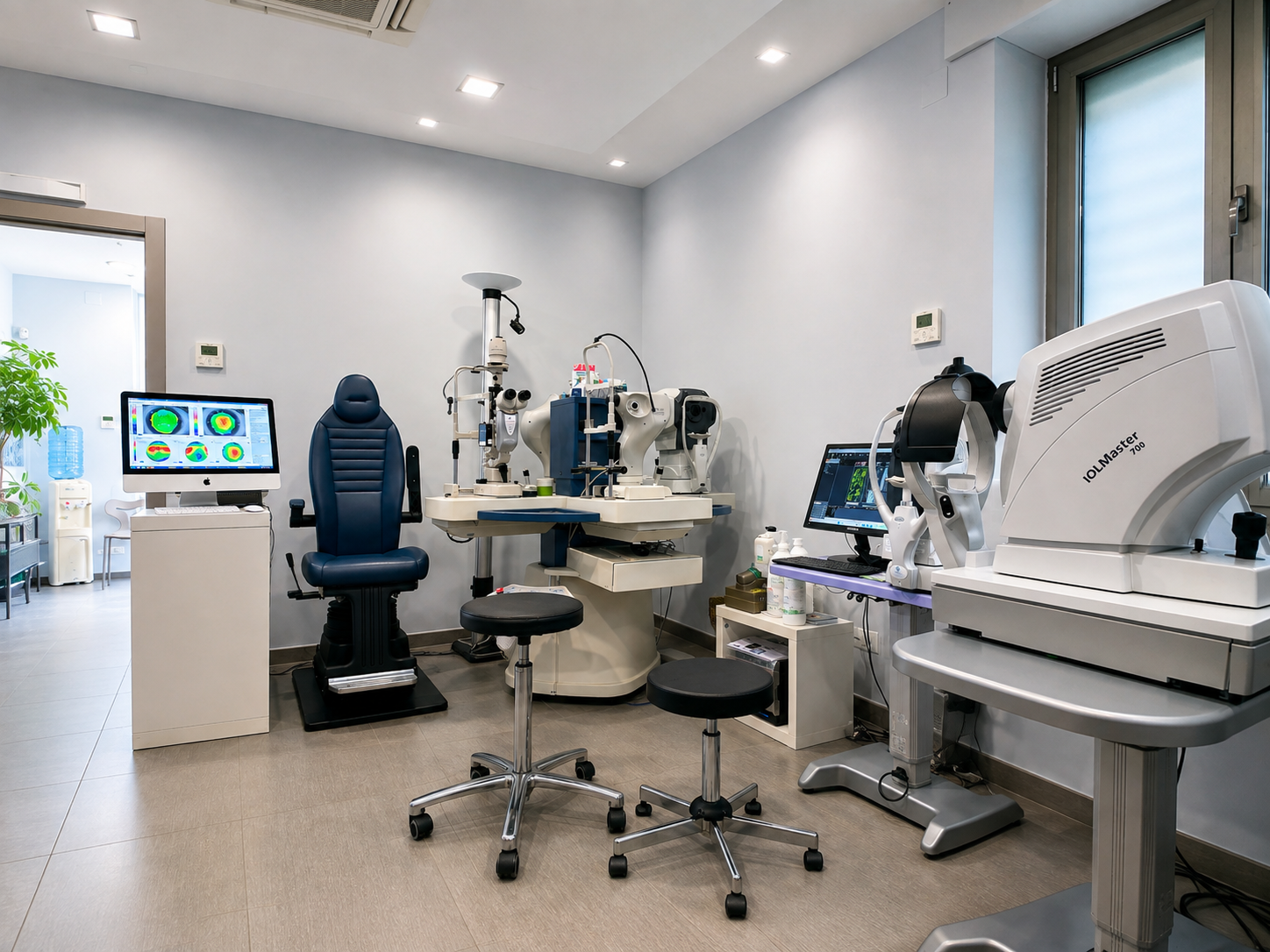 Strumentazione diagnostica nella sala visite dello studio
